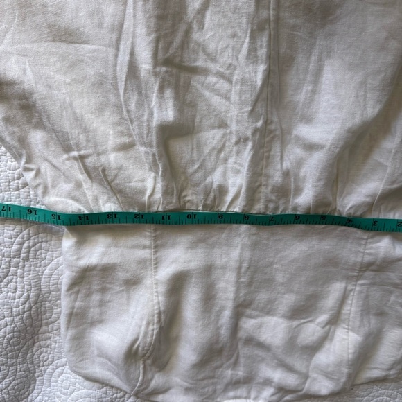 Linen-Blend O-Ring Halter Romper -- 3-inch inseam - Picture 4 of 11